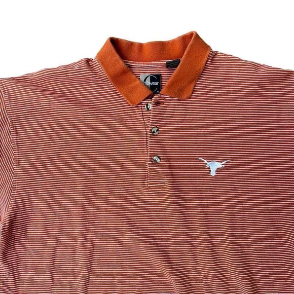 Vintage Chiliwear Texas Longhorn Burnt Orange Polo XXL - Picture 3 of 5